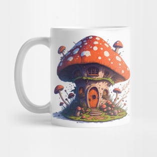 Fairy mushroom house Mug
